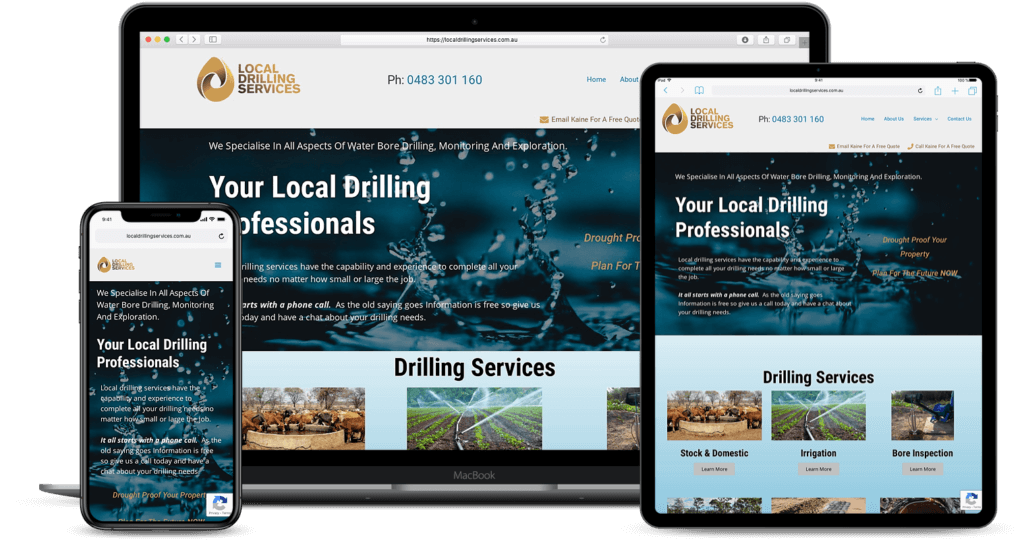 Local Drilling Services Website Designer