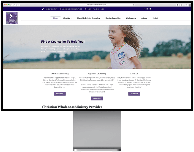 counsellor website design